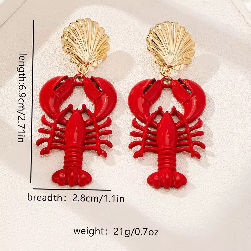 Lola Lobster Ohrringe