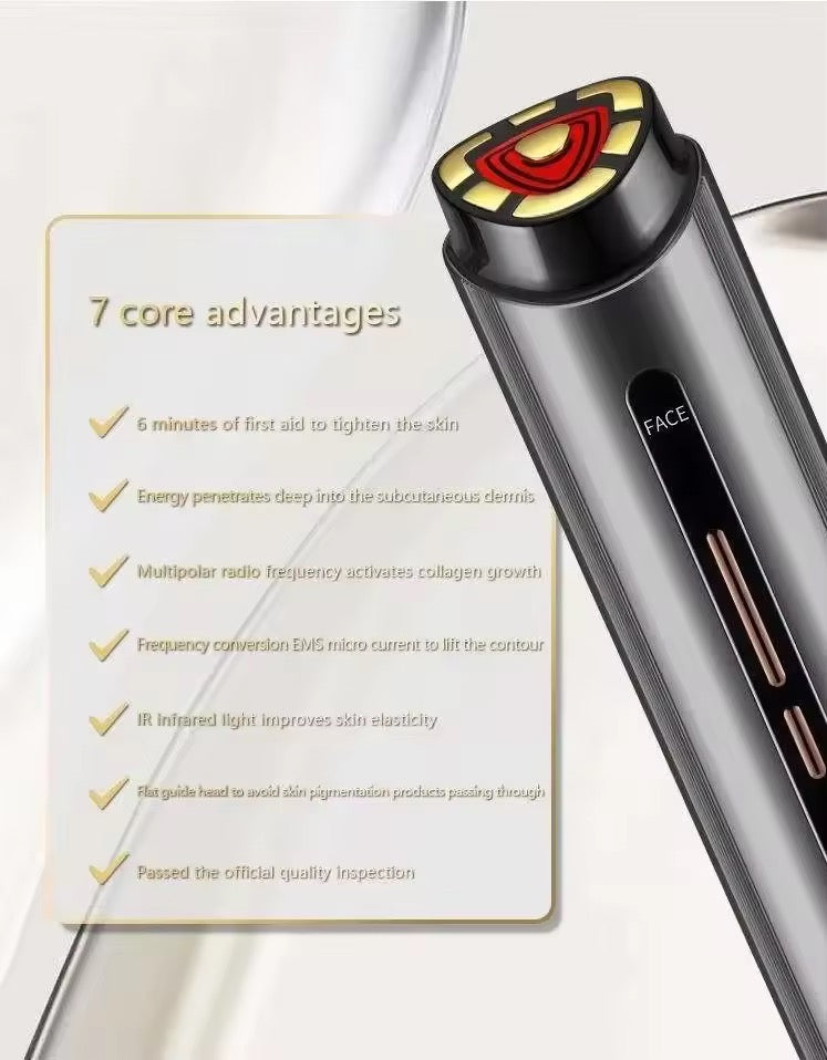 7-in-1 RF & EMS           Hautstraffung & Anti-Falten Technologie